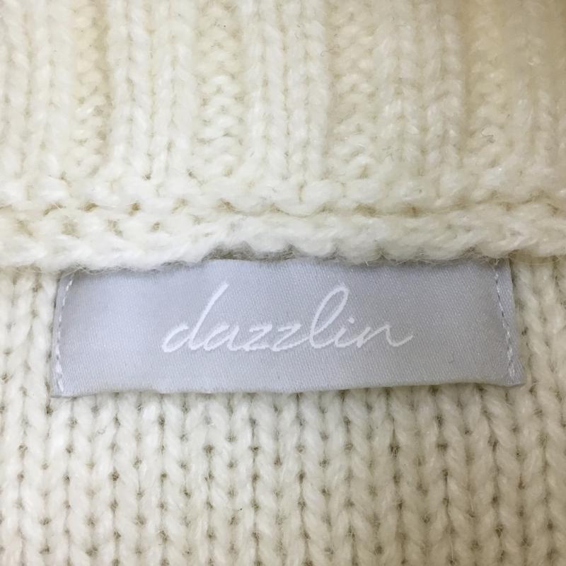 ダズリン dazzlin ニット、セーター 長袖 FREE 無地 白 / ホワイト /  レディース USED 古着 中古 10137908