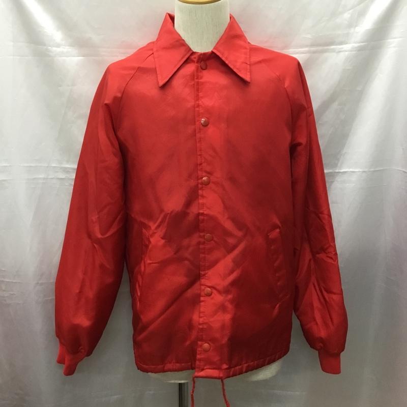 カレッジエイト パシフィック Collegiate Pacific ジャケット、上着 ジャケット、ブレザー ナイロンジャケット カラージャケット 前開きジャンパー カラージャンパー 裏起毛 S ロゴ、文字 赤 / レッド /  メンズ USED 古着 中古 10111619