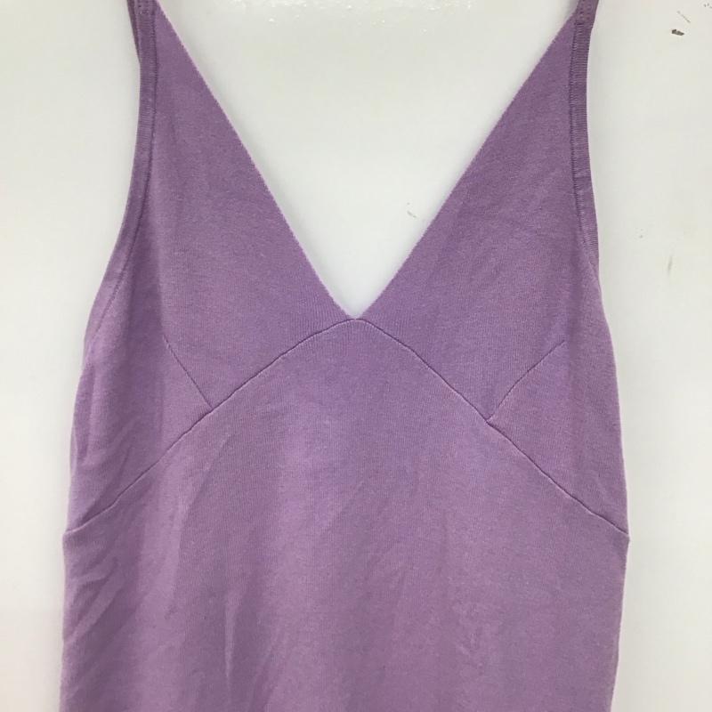 スローブイエナ SLOBE IENA ワンピース ロングスカート ロングワンピース ノースリーブワンピース フレアスカート 無地 紫 / パープル /  レディース USED 古着 中古 10147888