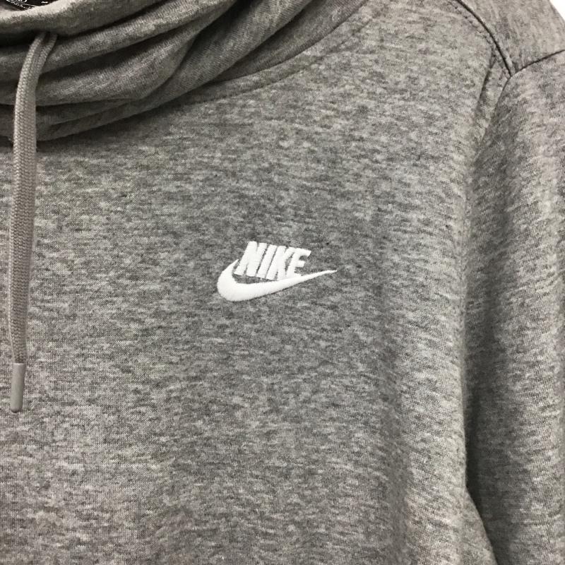 ナイキ NIKE パーカー 長袖 M 無地 灰 / グレー /  レディース USED 古着 中古 10133464