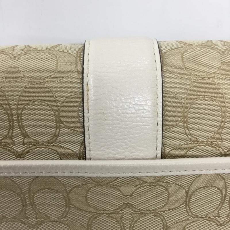 コーチ COACH ショルダーバッグ ショルダーバッグ C8307 ロニー クロスボディ シグネチャー ジャカード ロゴ、文字 ベージュ / ベージュ /  レディース USED 古着 中古 10149477