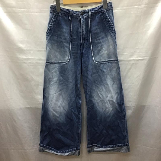 セポ cepo パンツ デニム、ジーンズ CCE-0453 ワイドパンツ S 無地 青 / ブルー /  レディース USED 古着 中古 10123422