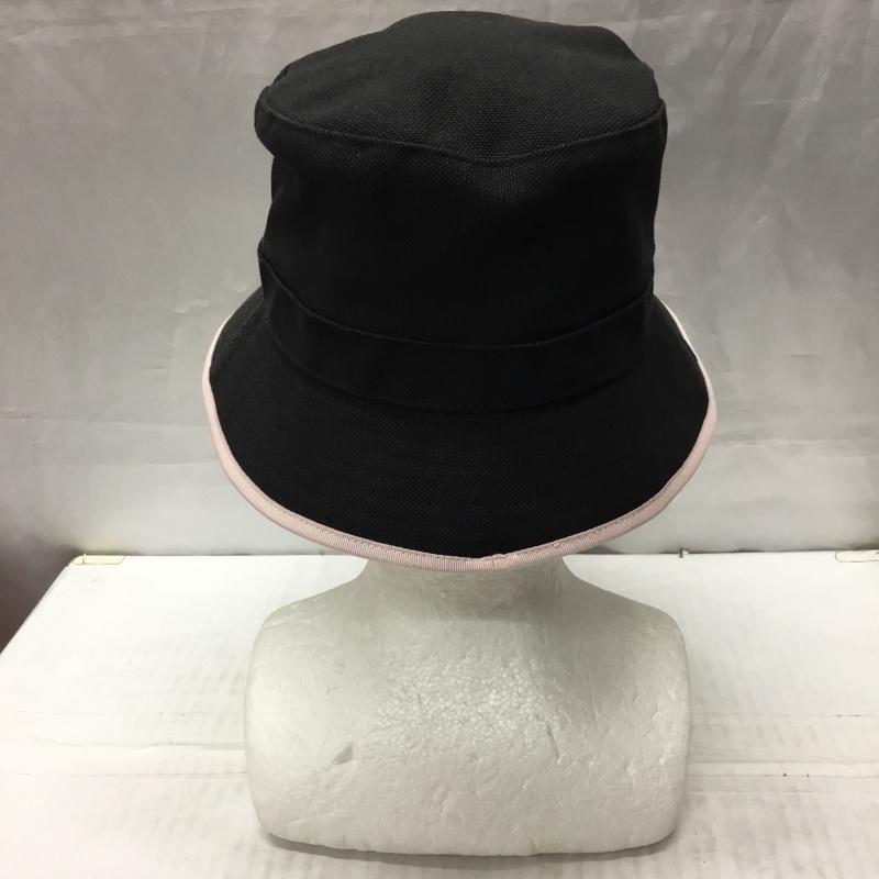 レッドバレンチノ RED VALENTINO 帽子 ハット VQ0HGA06XGU バケットハット ワンポイント 黒 / ブラック / X 桃 / ピンク /  レディース USED 古着 中古 10114851