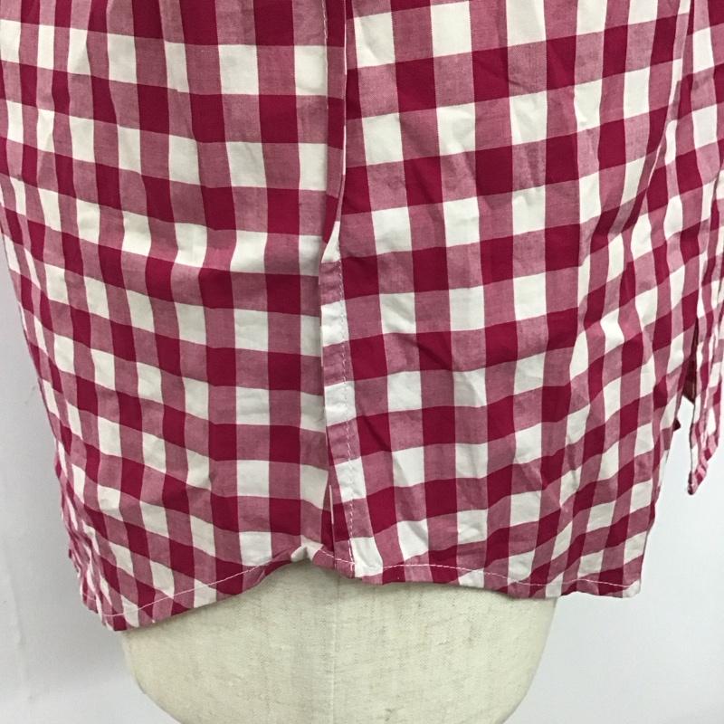 スティーブンアラン Steven Alan シャツ、ブラウス 長袖 M チェック 白 / ホワイト / X 桃 / ピンク /  メンズ USED 古着 中古 10118336