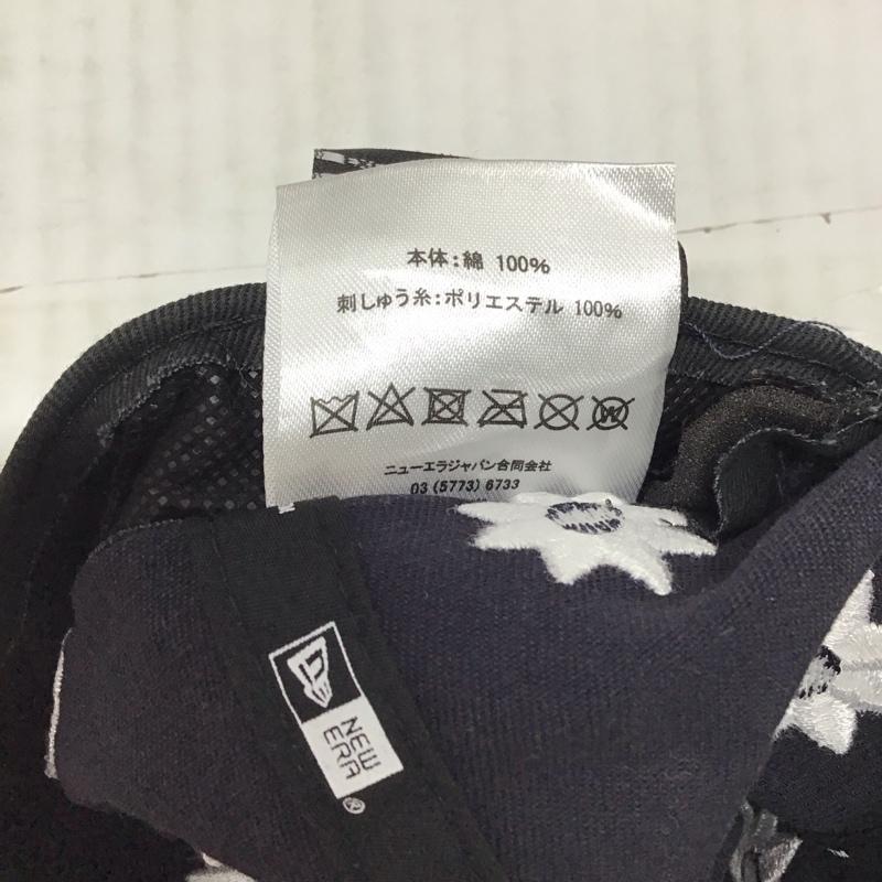 ニューエラ NEW ERA 帽子 キャップ NY フラワーキャップ 刺繍 紺 / ネイビー /  メンズ USED 古着 中古 10116986