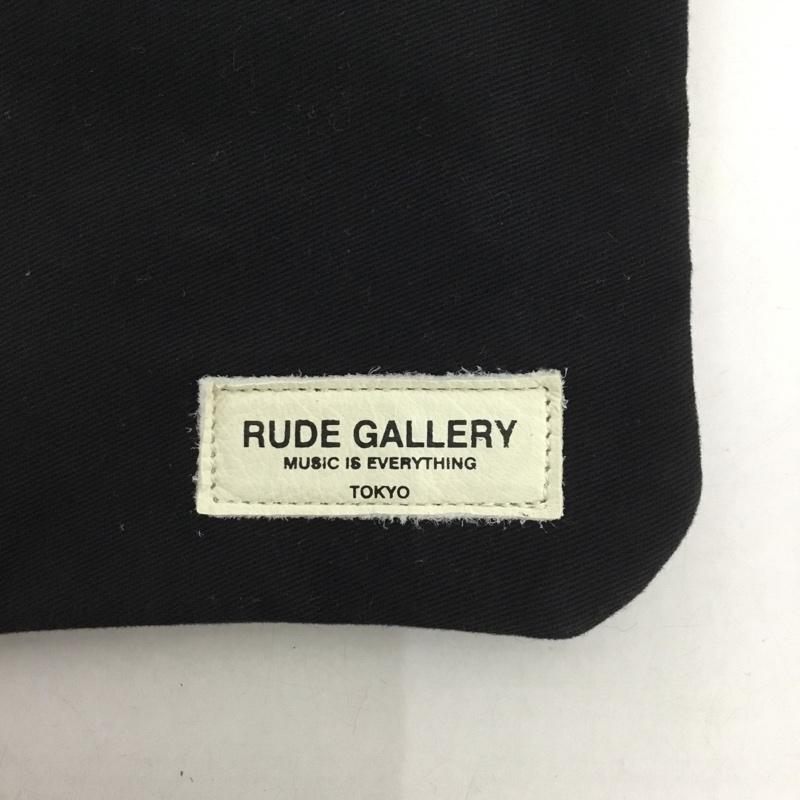 ルードギャラリー RUDE GALLERY ポーチ ポーチ EROSTIKA 音 刺繍 ロゴ、文字 黒 / ブラック /  メンズ USED 古着 中古 10129596