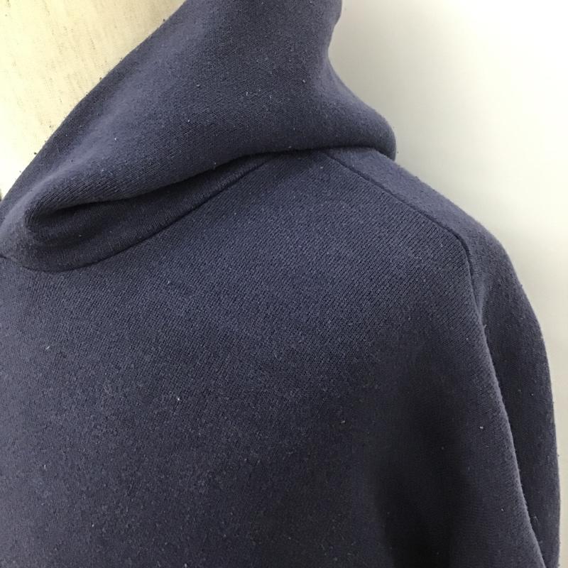 ディスカス DISCUS パーカー 長袖 長袖パーカー フード付き長袖カットソー スウェット 古着 90s XL 無地 紺 / ネイビー /  メンズ USED 古着 中古 10105603