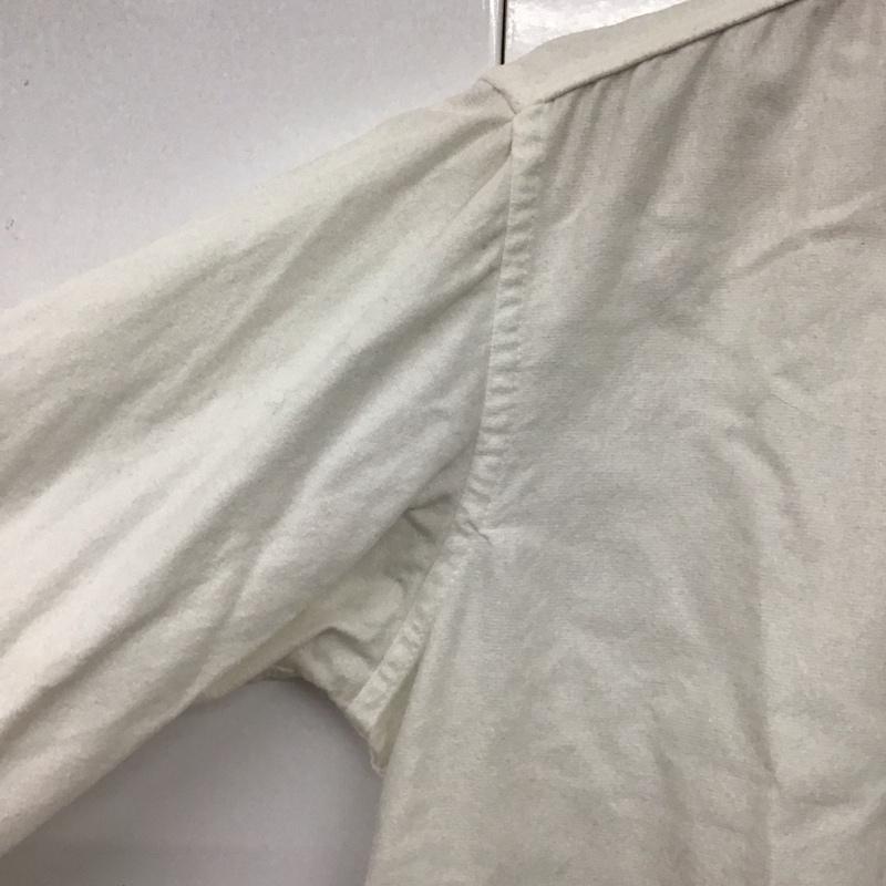 エムエイチエル MHL. シャツ、ブラウス 長袖 長袖シャツ 無地シャツ ノーカラーシャツ M 無地 白 / ホワイト /  メンズ USED 古着 中古 10131769