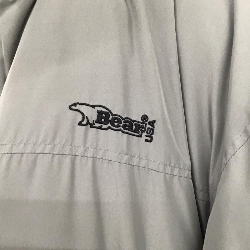 ベアー Bear USA ジャケット、上着 ジャケット、ブレザー ジップアップジャケット ナイロンジャケット アウター ダウンジャケット リバーシブル L ロゴ、文字 灰 / グレー /  メンズ USED 古着 中古 10132242