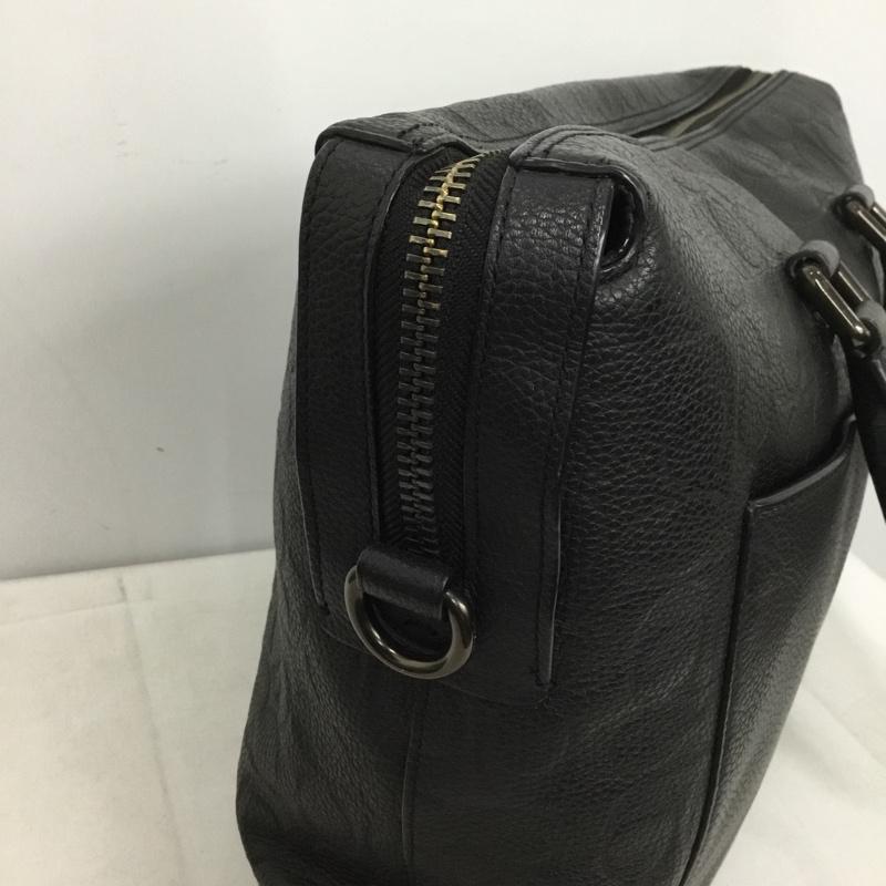 コーチ COACH トートバッグ トートバッグ C0244 ゴッサム ブリーフ シグネチャー レザー ビジネスバッグ 総柄 黒 / ブラック /  メンズ USED 古着 中古 10148752