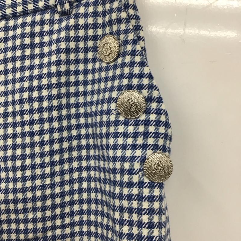ザラ ZARA パンツ ショートパンツ 2059 362 044 XS チェック 白 / ホワイト / X 青 / ブルー / X 水色 / ライトブルー /  レディース USED 古着 中古 10129203