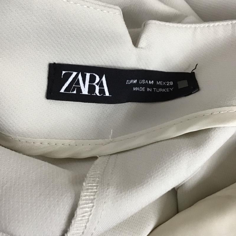 ザラ ZARA パンツ スラックス M 無地 オフホワイト / オフホワイト /  レディース USED 古着 中古 10129262