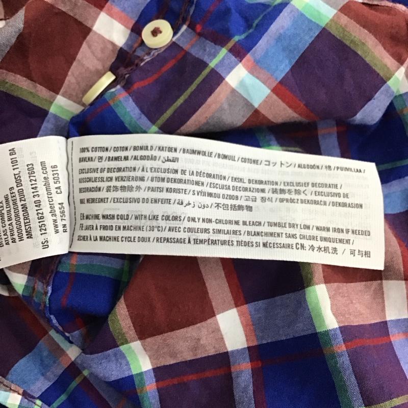 アバクロンビーアンドフィッチ ABERCROMBIE&FITCH シャツ、ブラウス 長袖 長袖シャツ カラーシャツ ポケットシャツ 長袖カットソー チェックシャツ M チェック マルチカラー / マルチカラー /  メンズ USED 古着 中古 10113770