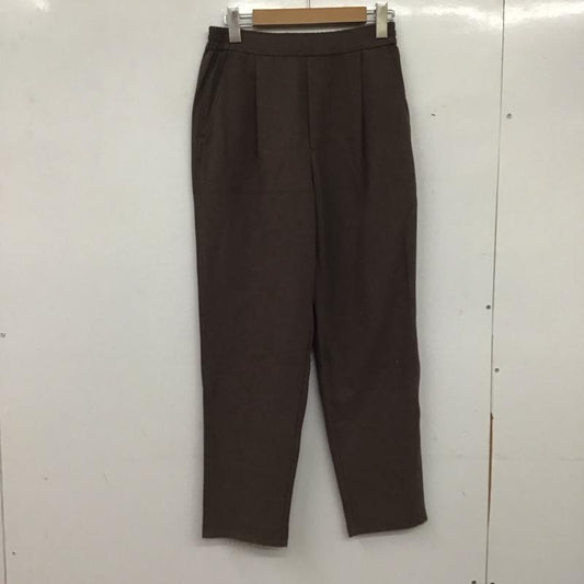 グリーンレーベルリラクシング green label relaxing パンツ スラックス 3614-160-2727 オルマイ ウラキモウ テーパード パンツ 無地 茶 / ブラウン /  レディース USED 古着 中古 10145008