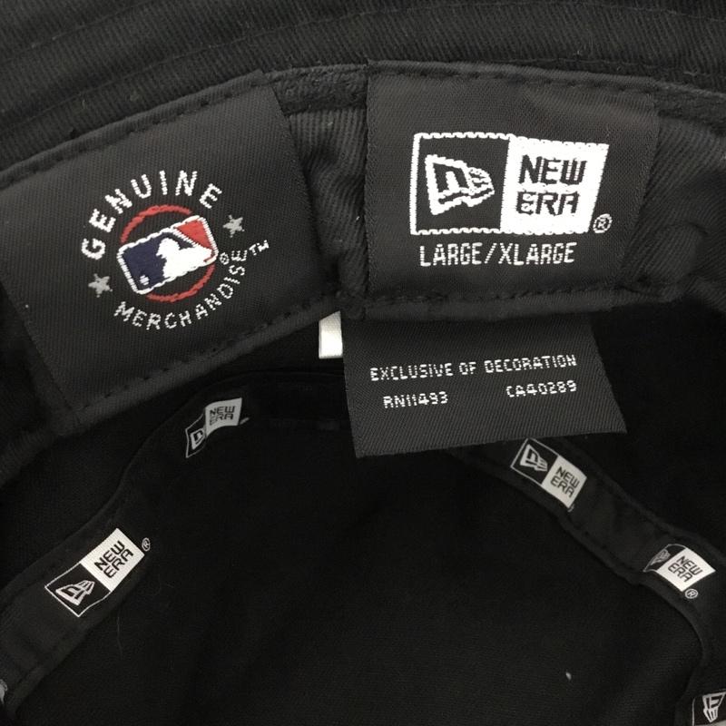 ニューエラ NEW ERA 帽子 ハット バケットハット バケハ ロゴ、文字 黒 / ブラック /  メンズ USED 古着 中古 10124135