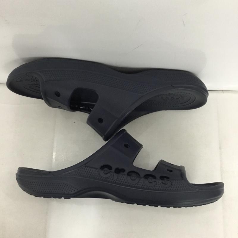 クロックス crocs サンダル サンダル コンフォートサンダル シャワーサンダル 29cm 29.0cm ロゴ、文字 紺 / ネイビー /  メンズ USED 古着 中古 10147719
