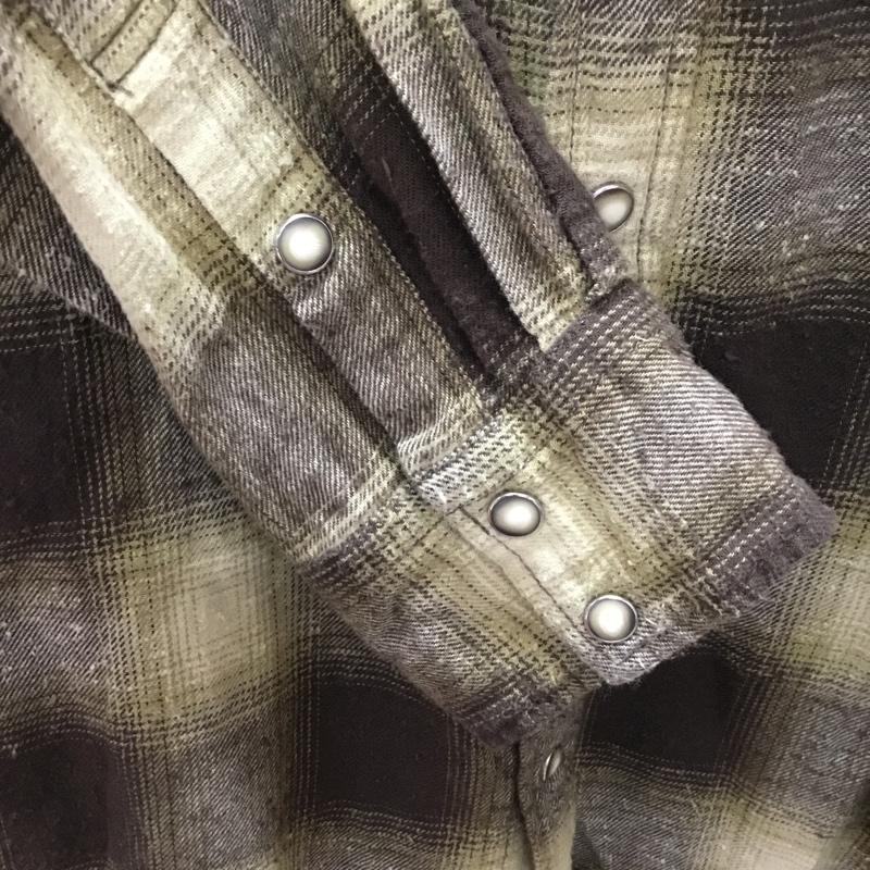 ナノユニバース nano・universe シャツ、ブラウス 長袖 長袖シャツ カラーシャツ ポケットシャツ ネルシャツ チェックシャツ L チェック マルチカラー / マルチカラー /  メンズ USED 古着 中古 10108286