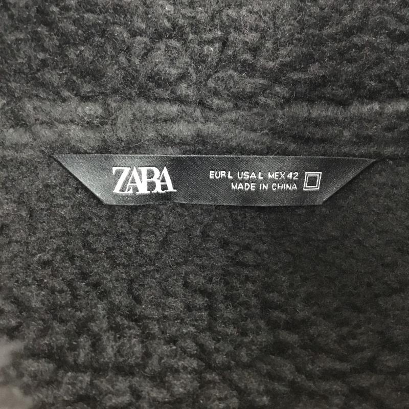 ザラ ZARA ジャケット、上着 ジャンパー、ブルゾン ジップアップジャケット ジャンパー ジャケット カジュアルジャケット アウター L 無地 黒 / ブラック /  メンズ USED 古着 中古 10108269