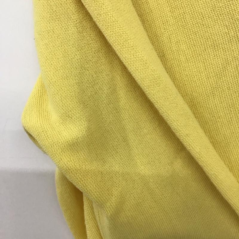 ラコステ LACOSTE カーディガン 長袖 長袖カーディガン 前ボタン ニットカーディガン ロゴ、文字 黄 / イエロー /  メンズ USED 古着 中古 10145039