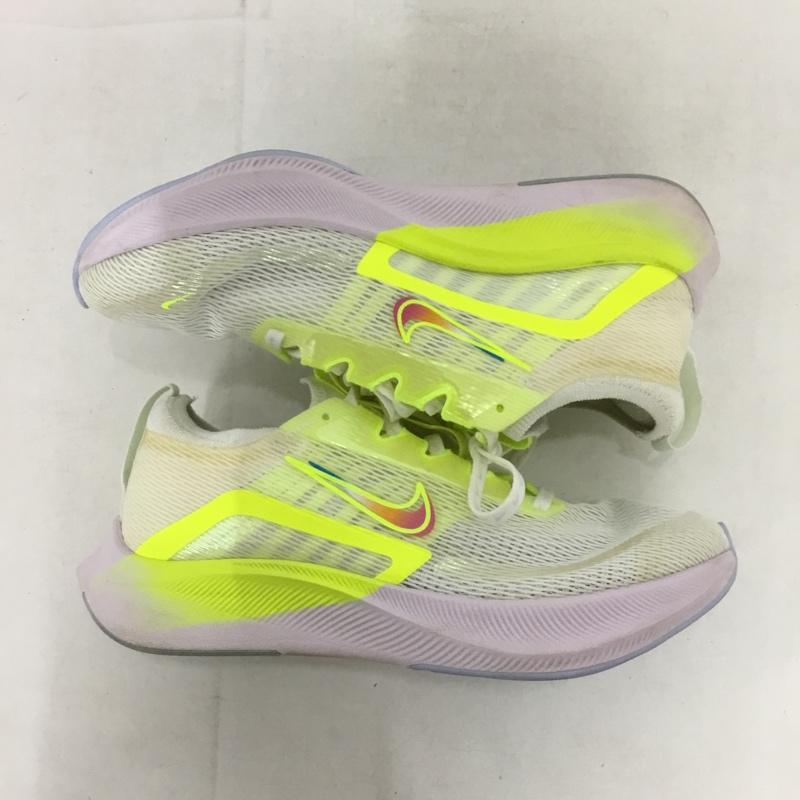 ナイキ NIKE スニーカー スニーカー DN2658-101 W ZOOM FLY 4 Premium 23.5cm 23.5cm ロゴ、文字 白 / ホワイト / X 黄 / イエロー /  レディース USED 古着 中古 10150964