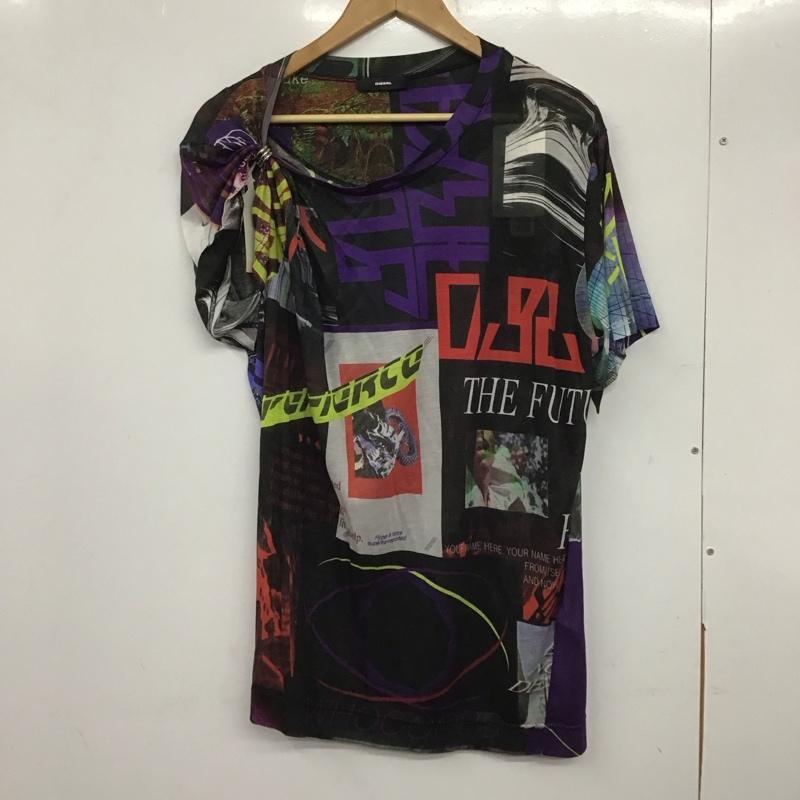 ディーゼル DIESEL カットソー 半袖 S  マルチカラー / マルチカラー /  レディース USED 古着 中古 10139762