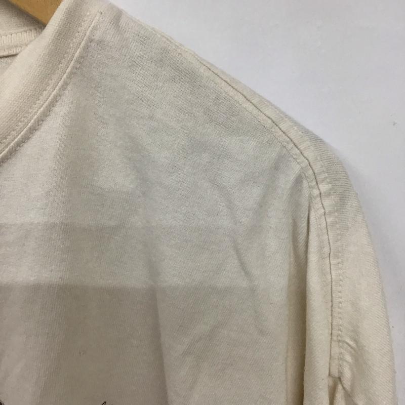古着 USED カットソー 長袖 長袖カットソー プリントカットソー クルーネック M プリント 白 / ホワイト /  メンズ USED 古着 中古 10129455