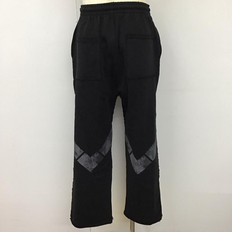レリュームジャーナルスタンダード relume Journal Standard パンツ ワークパンツ、ペインターパンツ 22-030-464-0110-3-0 ボトム スウェットパンツ カジュアルパンツ L プリント 黒 / ブラック /  メンズ USED 古着 中古 10114434
