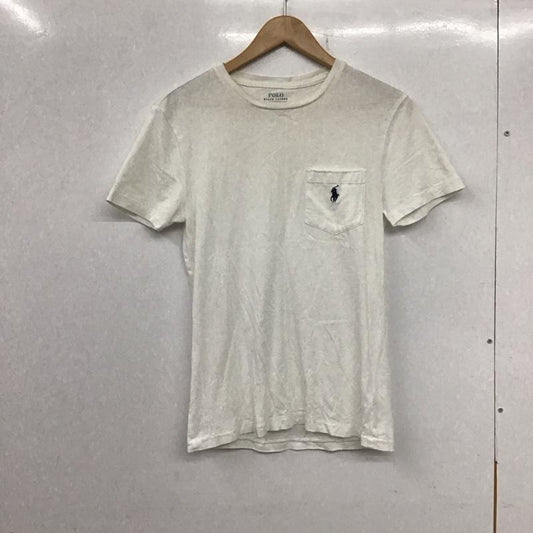 ポロラルフローレン POLO RALPH LAUREN Tシャツ 半袖 半袖カットソー 刺繍Tシャツ クルーネックカットソー XS ロゴ、文字 白 / ホワイト /  レディース USED 古着 中古 10134047