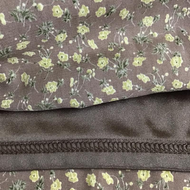 アルシーヴ archives ワンピース ロングスカート OP-1043 Vネック 8 花柄 茶 / ブラウン /  レディース USED 古着 中古 10116505