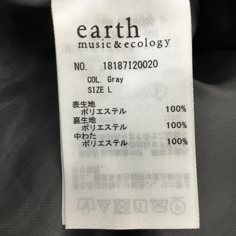 アースミュージックアンドエコロジー earth music&ecology ジャケット、上着 ジャンパー、ブルゾン 18187I20020 L 無地 灰 / グレー /  レディース USED 古着 中古 10144218