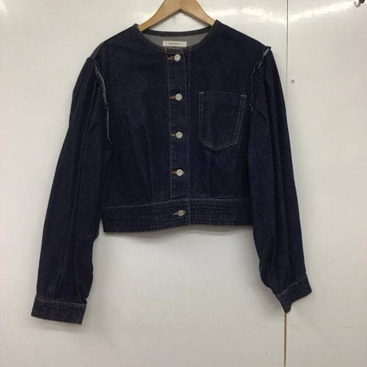 マウジー MOUSSY ジャケット、上着 ジャケット、ブレザー 010CSS11-0110 PUFF SLEEVE DENIM JACKET FREE 無地 インディゴ / インディゴ /  レディース USED 古着 中古 10140472