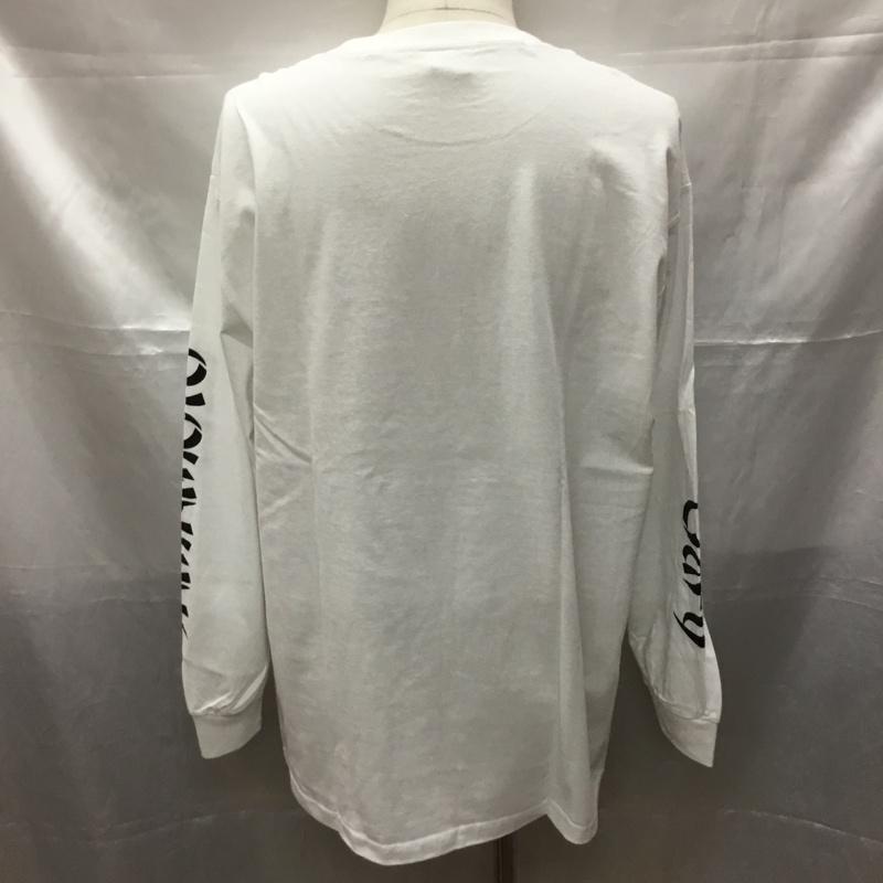 チャレンジャー CHALLENGER Tシャツ 長袖 CLG-TA 022-013 Gary YAMAMOTO LS BAITS TEE タグ付き L ロゴ、文字 白 / ホワイト /  メンズ USED 古着 中古 10109674