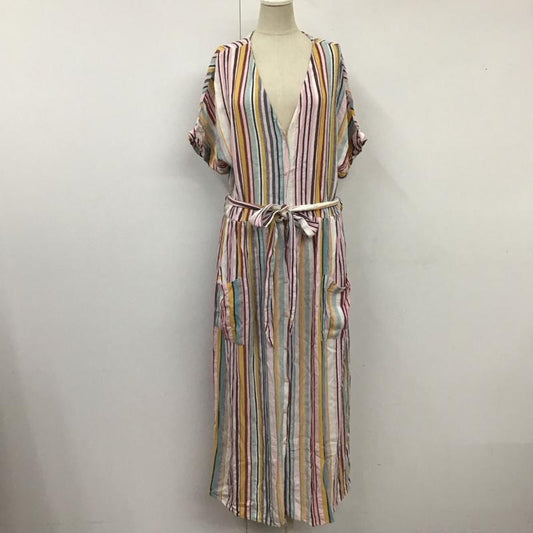 ザラ ZARA ワンピース ロングスカート L ストライプ マルチカラー / マルチカラー /  レディース USED 古着 中古 10121424
