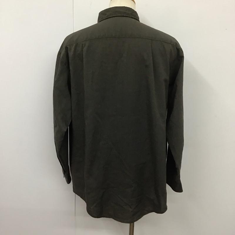 ビックマック BIGMAC シャツ、ブラウス 長袖 長袖シャツ カラーシャツ ポケットシャツ 長袖カットソー 無地 茶 / ブラウン /  メンズ USED 古着 中古 10112493