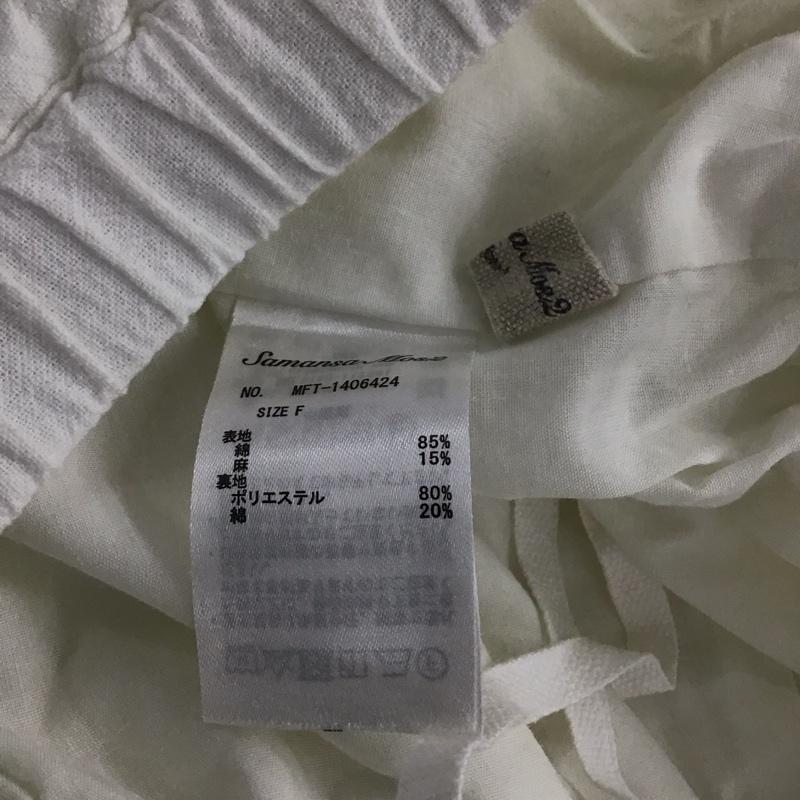 サマンサモスモス Samansa Mos2 パンツ ショートパンツ 七分丈パンツ ショートパンツ ワイドパンツ FREE 無地 白 / ホワイト /  レディース USED 古着 中古 10145380