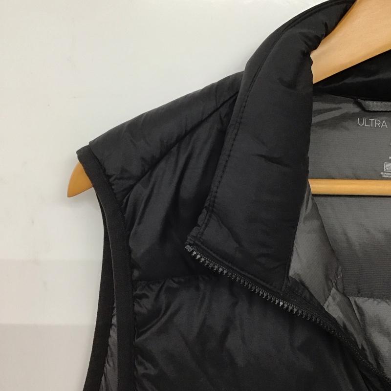 ユニクロ UNIQLO ベスト ベスト 311-449632 ダウンベスト ジップアップベスト M 無地 黒 / ブラック /  メンズ USED 古着 中古 10149178