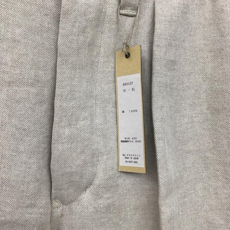 ハバーザック HAVERSACK パンツ スラックス スラックスパンツ ワイドパンツ センタータックパンツ XL 無地 ベージュ / ベージュ /  メンズ USED 古着 中古 10142373