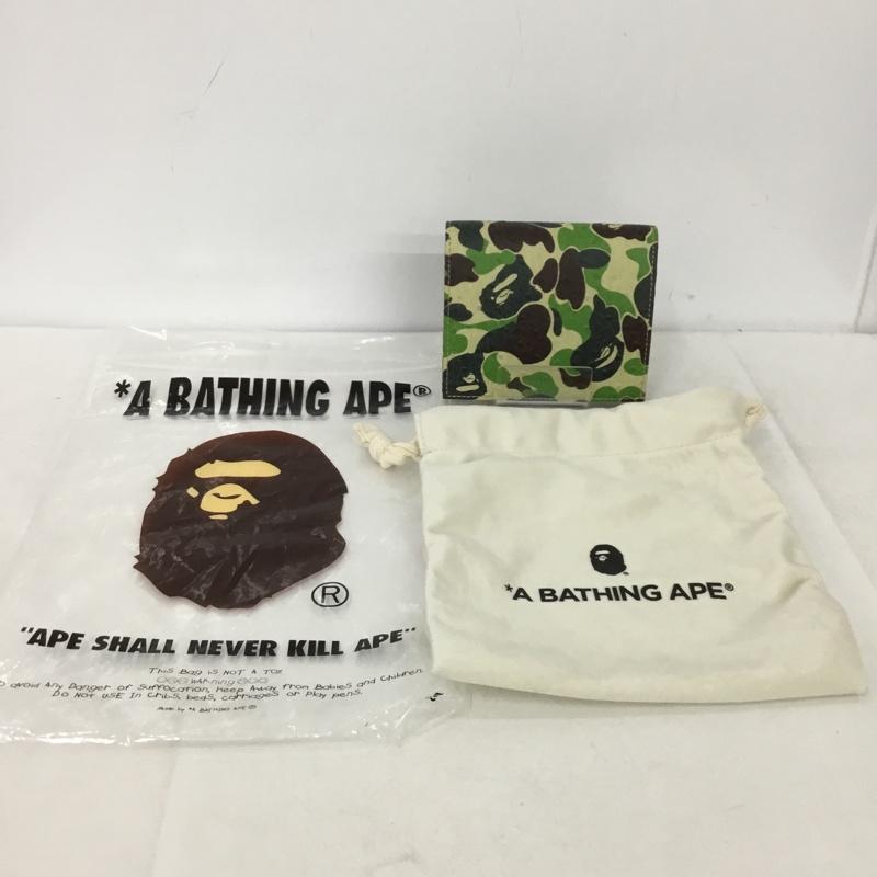 アベイシングエイプ A BATHING APE 財布 二つ折り ABC CAMO MINI WALLET カモフラージュ柄・迷彩 マルチカラー / マルチカラー /  メンズ USED 古着 中古 10148450