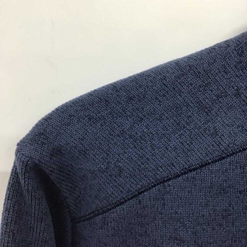 サロモン SALOMON ジャケット、上着 ジャケット、ブレザー ジップアップジャケット フリースジャケット アウター XL ロゴ、文字 青 / ブルー /  メンズ USED 古着 中古 10132580