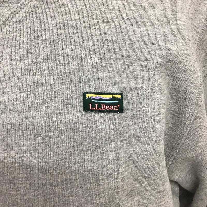 エルエルビーン L.L.Bean トレーナー 長袖 長袖トレーナー スウェット クルーネック リブスウェットカットソー XL ロゴ、文字 灰 / グレー /  メンズ USED 古着 中古 10119508