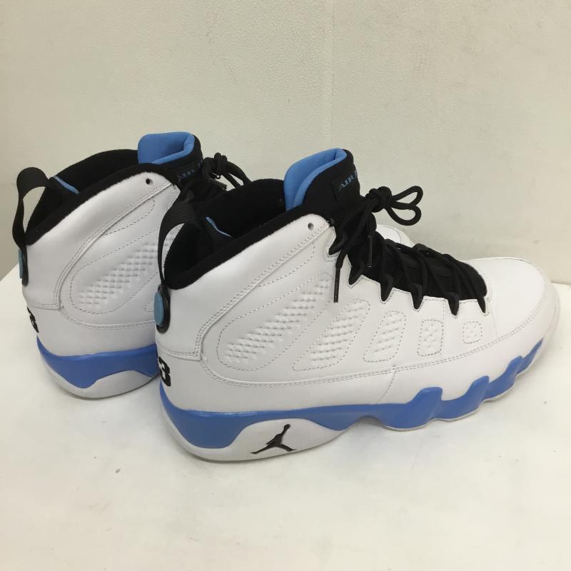 ナイキ NIKE スニーカー スニーカー AIR JORDAN 9 RETRO POWDER エア ジョーダン 9 レトロ パウダー 302370-103 28.5cm ロゴ、文字 白 / ホワイト / X 水色 / ライトブルー /  メンズ USED 古着 中古 10107270