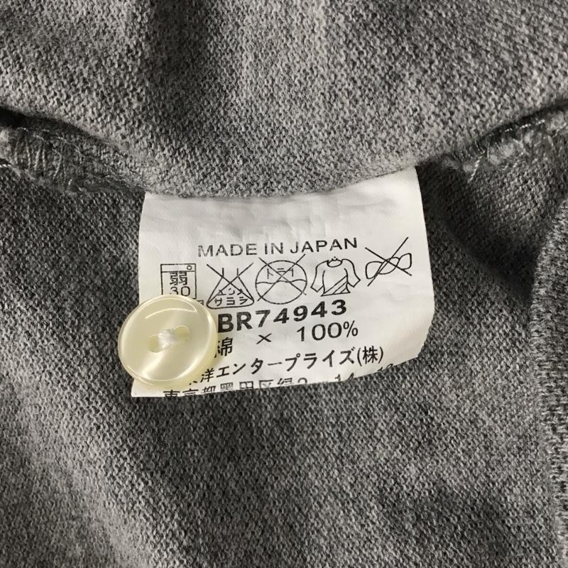 バズリクソンズ Buzz Rickson s ポロシャツ 半袖 半袖ポロシャツ カラーシャツ 半袖カットソー XL ロゴ、文字 灰 / グレー /  メンズ USED 古着 中古 10113106