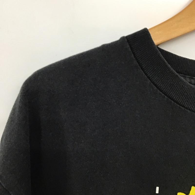 古着 USED Tシャツ 半袖 半袖カットソー プリントTシャツ クルーネックカットソー L プリント 黒 / ブラック /  メンズ USED 古着 中古 10136554