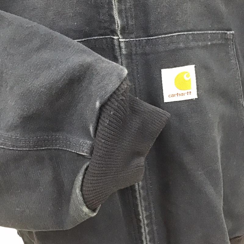 カーハート Carhartt ジャケット、上着 ジャンパー、ブルゾン ジップアップジャケット ジャンパー アウター パーカー XXL ロゴ、文字 紺 / ネイビー /  メンズ USED 古着 中古 10112083