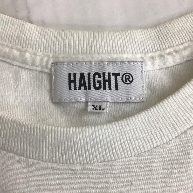 ヘイト HAIGHT Tシャツ 半袖 XL ロゴ、文字 X プリント 白 / ホワイト /  メンズ USED 古着 中古 10107854