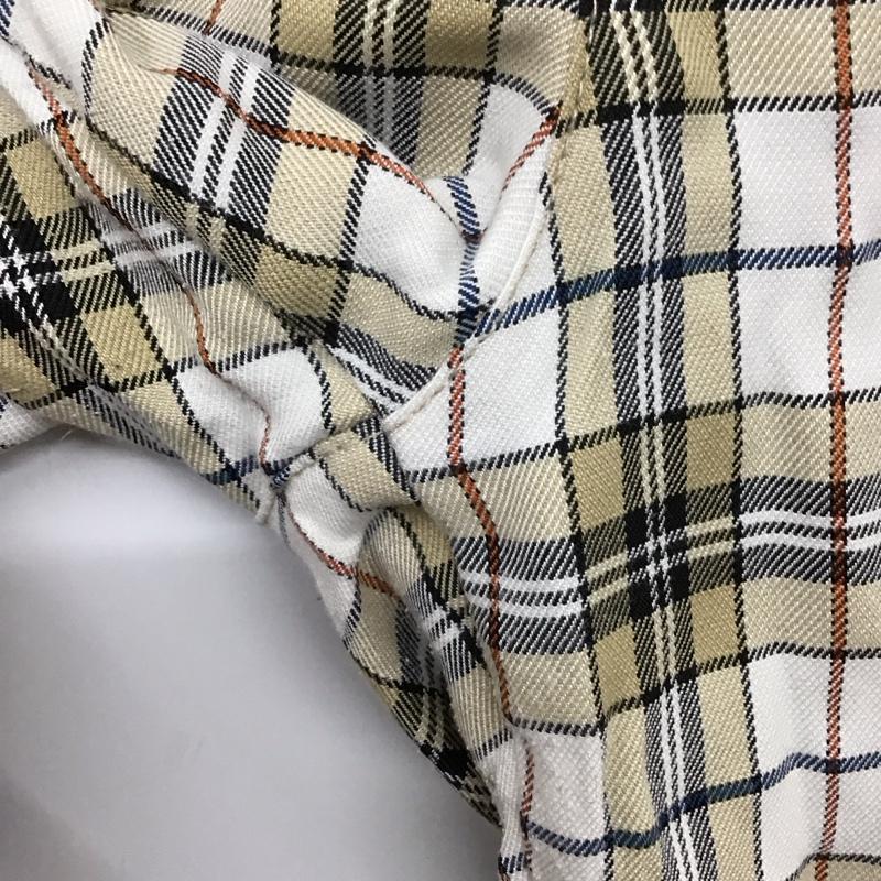 ザラ ZARA パンツ スラックス 5899 402 251 チェック 白 / ホワイト / X ベージュ / ベージュ / X 黒 / ブラック /  メンズ USED 古着 中古 10113674