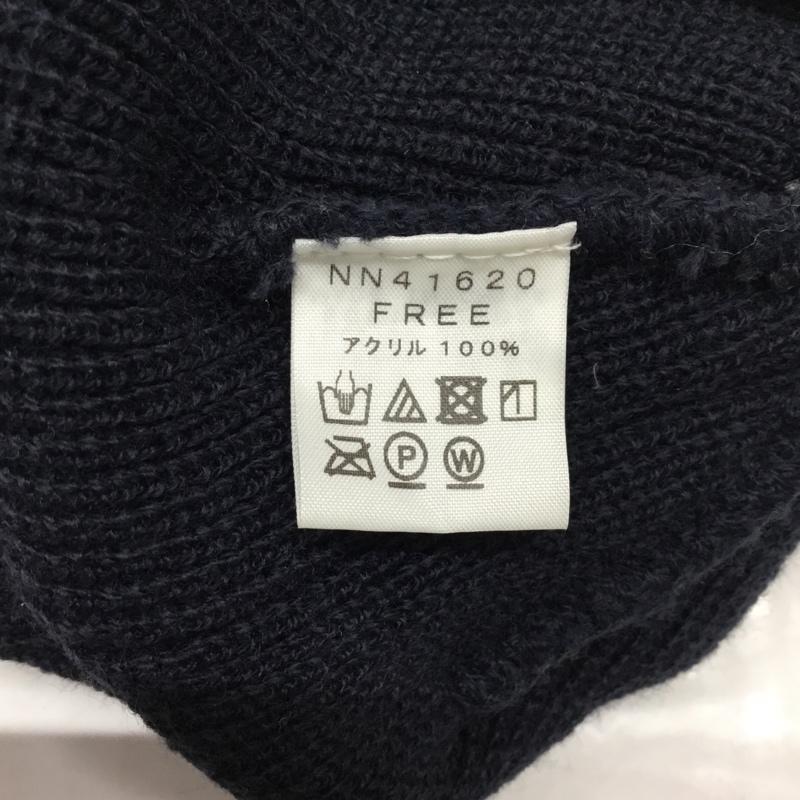 ザノースフェイス THE NORTH FACE 帽子 ニット帽 NN41620 ステッチワークビーニー FREE ロゴ、文字 紺 / ネイビー /  メンズ USED 古着 中古 10121829