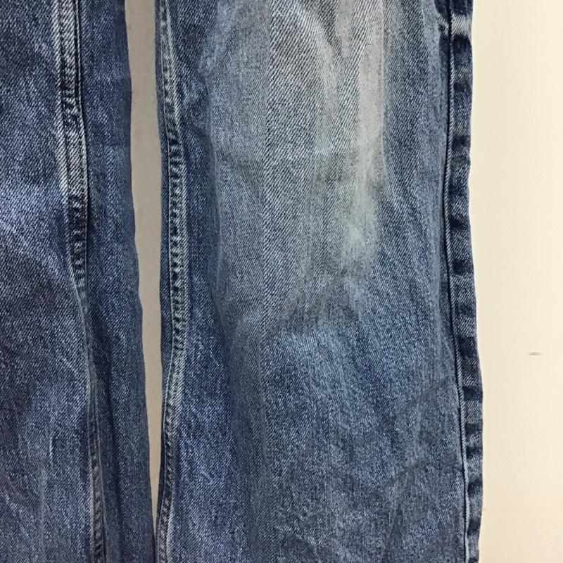 ザラ ZARA パンツ デニム、ジーンズ 6045 125 400 ハイウエスト ワイドパンツ 無地 青 / ブルー /  レディース USED 古着 中古 10120591