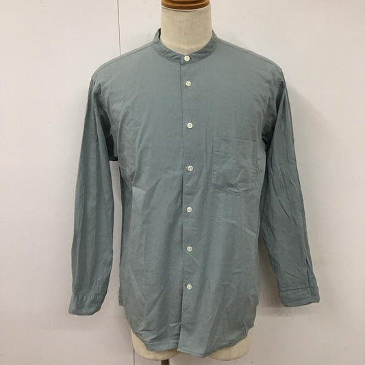 アーバンリサーチドアーズ URBAN RESEARCH DOORS シャツ、ブラウス 長袖 DR14-13Y405 ライトオックスバンドカラーシャツ 40 無地 水色 / ライトブルー /  メンズ USED 古着 中古 10118324