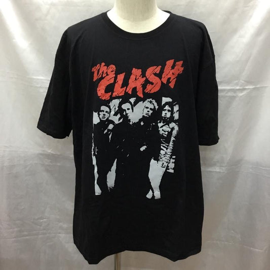 古着 USED Tシャツ 半袖 半袖カットソー プリントTシャツ クルーネックカットソー バンドTシャツ XL プリント 黒 / ブラック /  メンズ USED 古着 中古 10114039